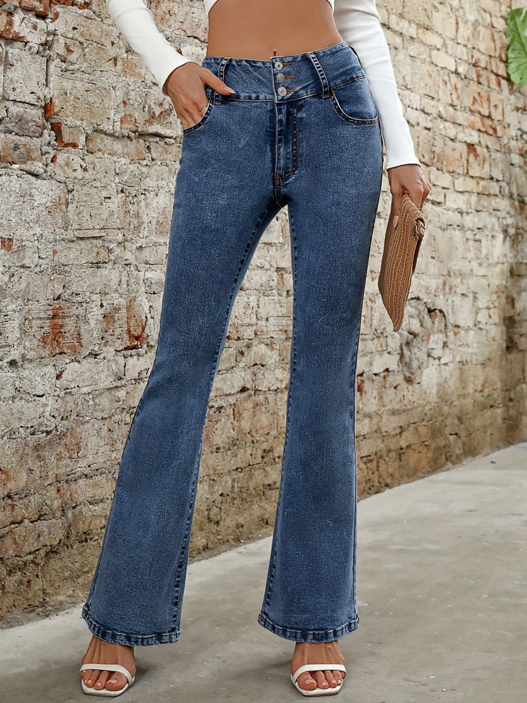 Bootcut Jeans with Pockets