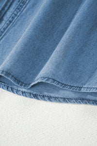Myosotis Buttoned Down Slim Denim Shirt