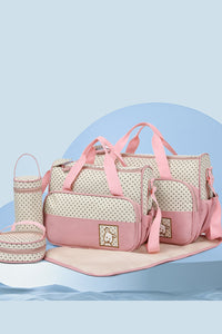 Oxford Cloth Contrast 4 Piece Bag Set