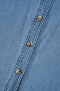Myosotis Buttoned Down Slim Denim Shirt