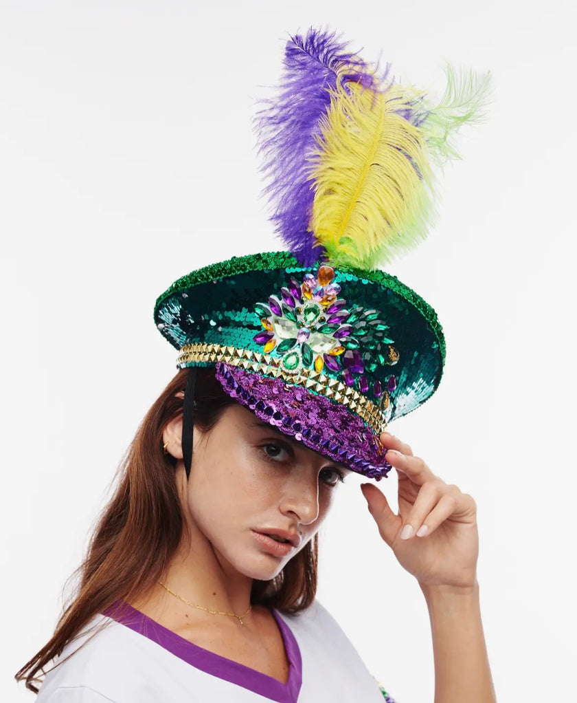 Mardi Gras Captain Hat