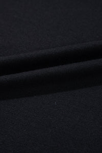 Black Sequin Stripes Patchwork Mardi Gras Crew Neck T Shirt